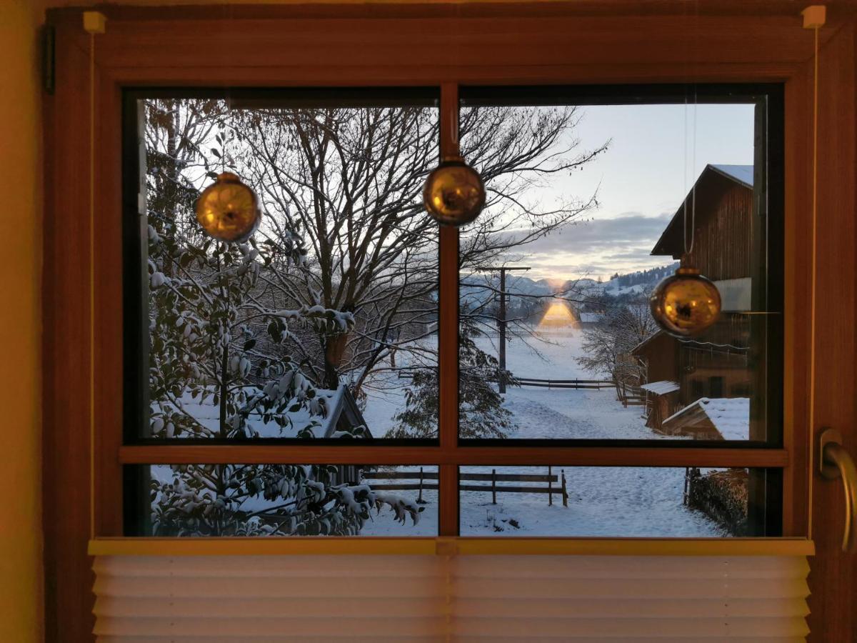 Ferienwohnung Wiesenblick Bad Hindelang Exteriör bild
